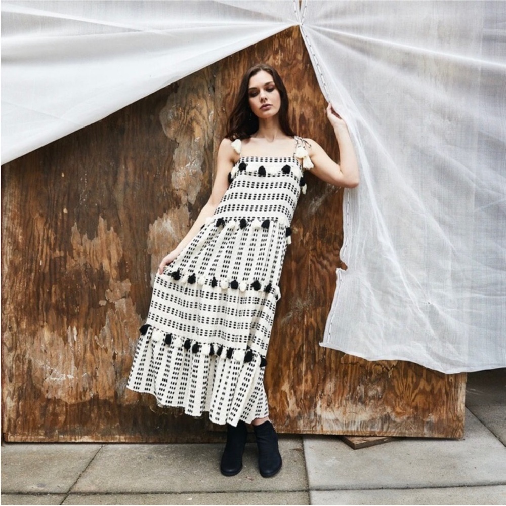 Tessora‎ Lola Dress Black and Ivory size small